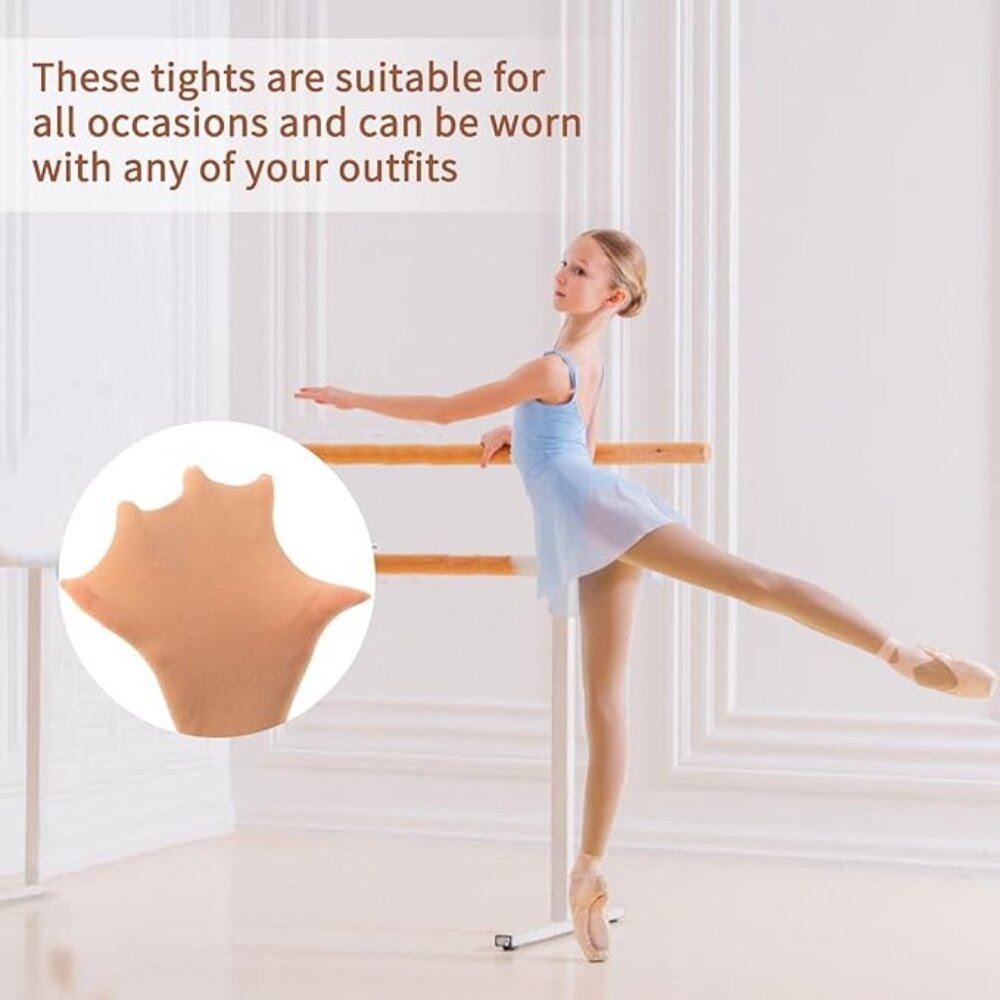 XL Childs Tights 2 pair per set Pink or Tan